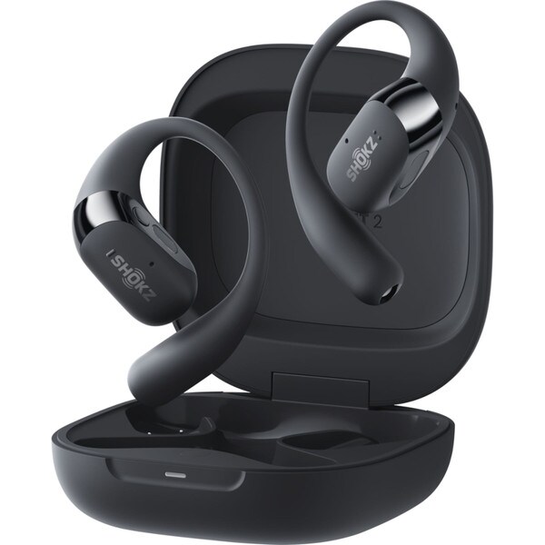 Shokz OpenFit2 True Wireless Bone Conduction Earbuds - Black